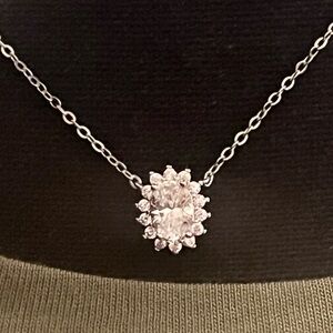 New Moissanite 1.0 carat .925 Necklace